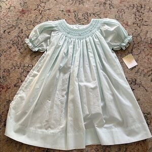 Light Blue Smocked Dress